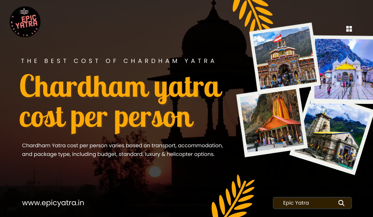 Chardham yatra cost per person