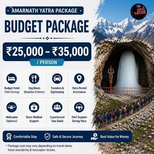Amarnath Yatra from Bangalore Budget Package